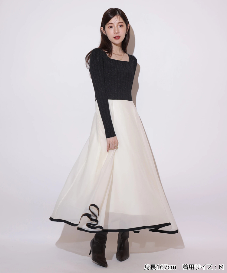 Rirandture リランドチュール 長袖エアリードッキングワンピース Rirandture（リランドチュール）の「エアリードッキング