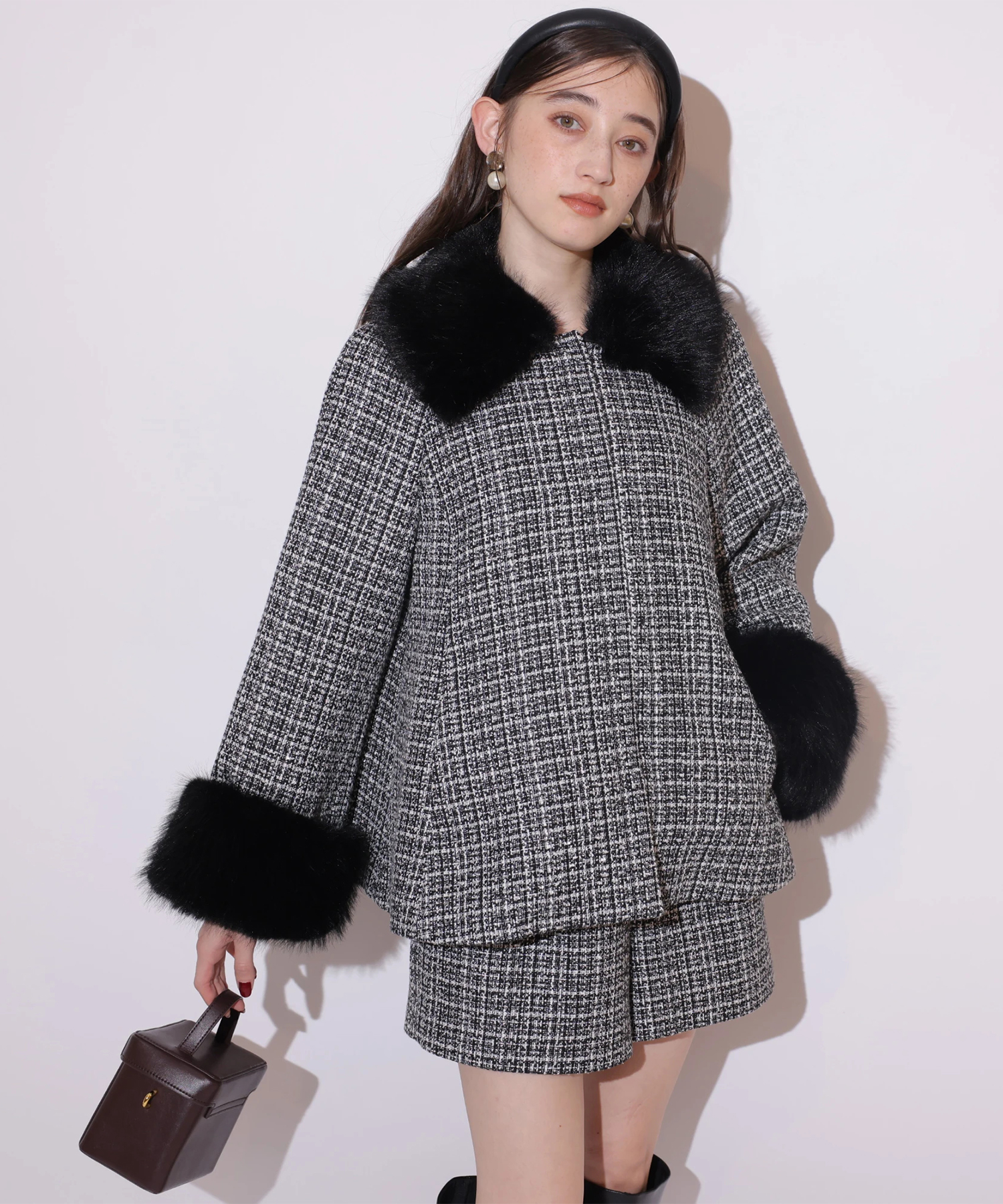 店舗限定》ツィードハイウエストショートパンツ | パンツ | Rirandture