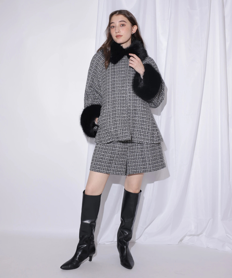店舗限定》ツィードハイウエストショートパンツ | パンツ | Rirandture
