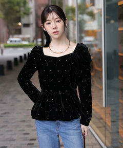 オフショルリボンドッキングニット | ニット | Rirandture（リ