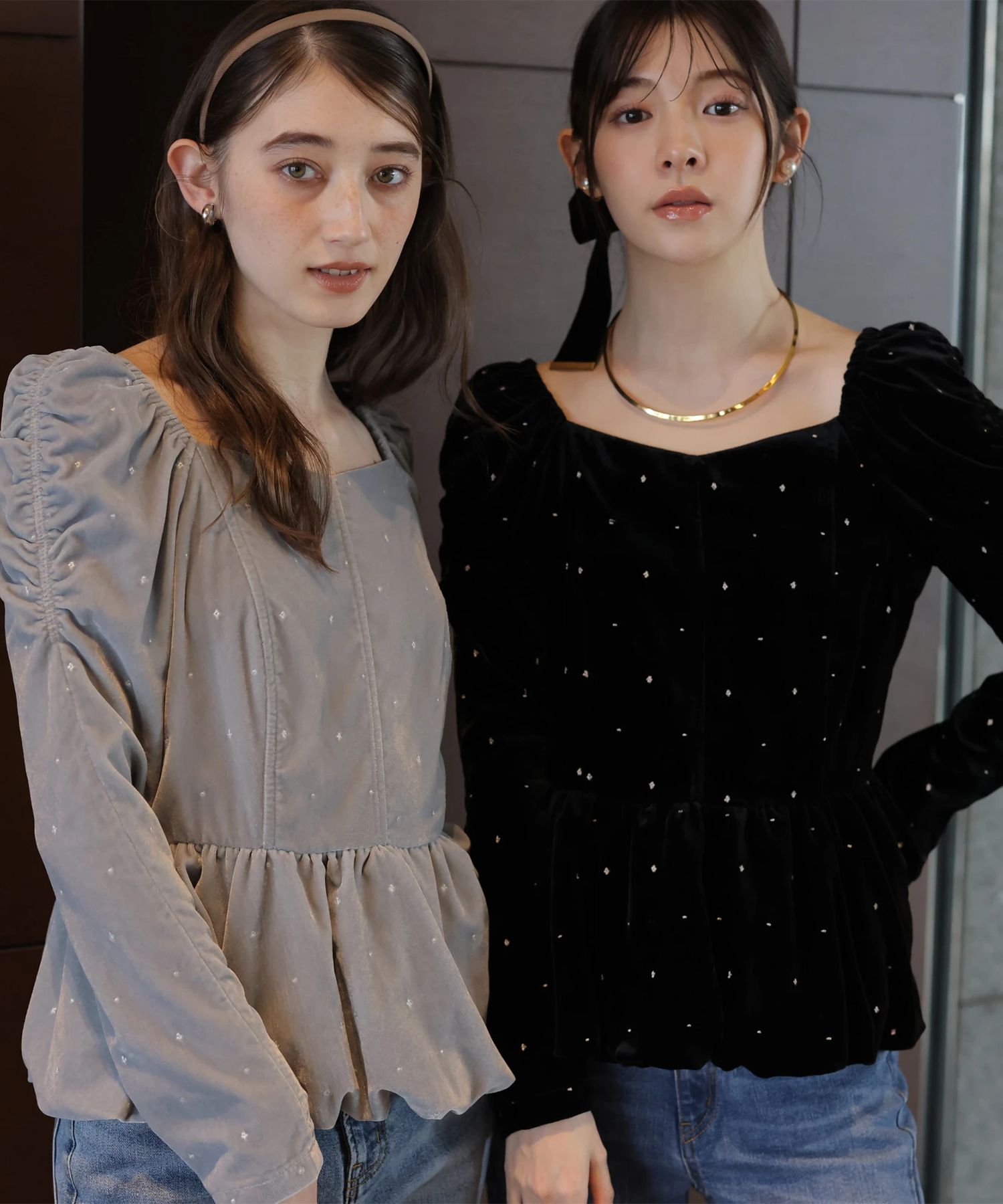 ベロア刺繍ペプラムブラウス | シャツ・ブラウス | Rirandture（リ