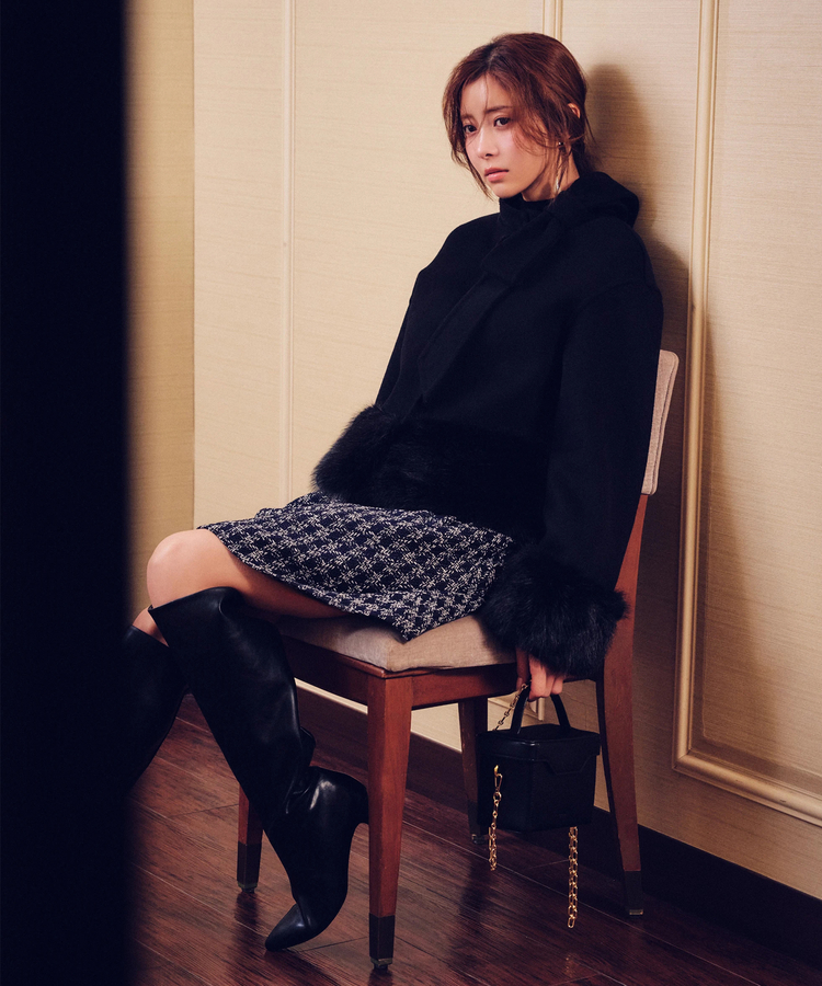 Rirandture(リランドチュール) |リボンネックファーリバーコート