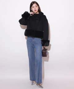 Rirandture(リランドチュール) |リボンネックファーリバーコート