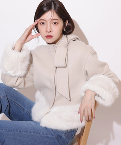 Rirandture(リランドチュール) |リボンネックファーリバーコート