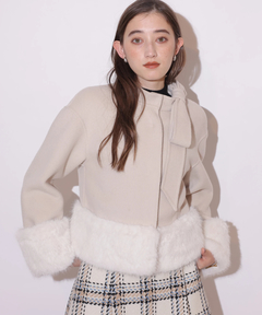 Rirandture(リランドチュール) |リボンネックファーリバーコート