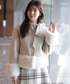 Rirandture(リランドチュール) |リボンネックファーリバーコート