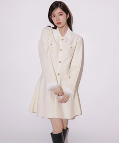 Rirandture(リランドチュール) |レースカラーミニニットワンピース