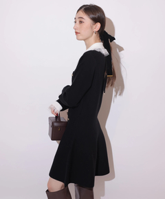 Rirandture(リランドチュール) |レースカラーミニニットワンピース