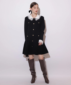 Rirandture(リランドチュール) |レースカラーミニニットワンピース