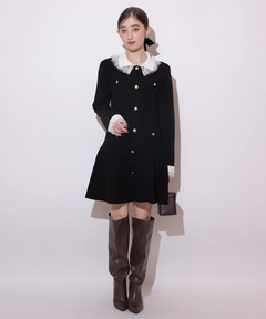 Rirandture(リランドチュール) |レースカラーミニニットワンピース