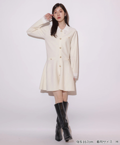 Rirandture(リランドチュール) |レースカラーミニニットワンピース