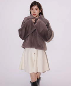 Rirandture(リランドチュール) |レースカラーミニニットワンピース