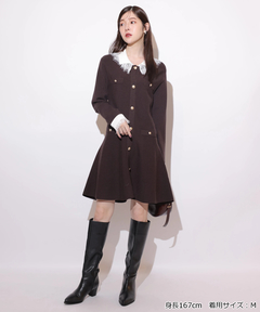 Rirandture(リランドチュール) |レースカラーミニニットワンピース