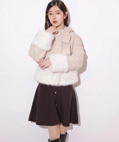 Rirandture(リランドチュール) |レースカラーミニニットワンピース