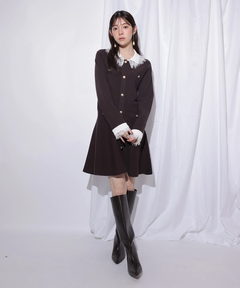 Rirandture(リランドチュール) |レースカラーミニニットワンピース