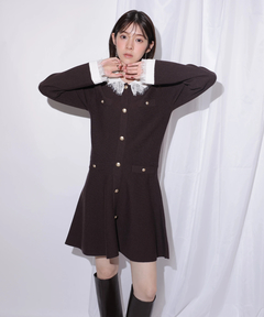 Rirandture(リランドチュール) |レースカラーミニニットワンピース