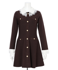 Rirandture(リランドチュール) |レースカラーミニニットワンピース