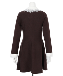 Rirandture(リランドチュール) |レースカラーミニニットワンピース