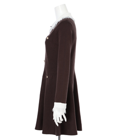 Rirandture(リランドチュール) |レースカラーミニニットワンピース