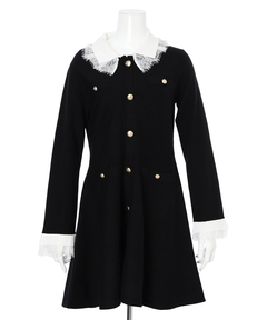 Rirandture(リランドチュール) |レースカラーミニニットワンピース