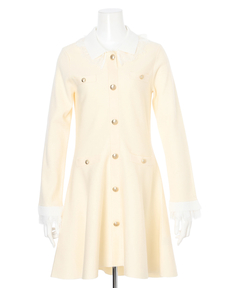 Rirandture(リランドチュール) |レースカラーミニニットワンピース