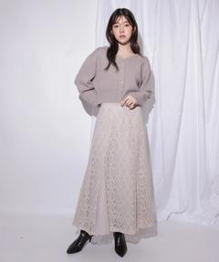 Rirandture(リランドチュール) |2WAYアンゴラニット×レーススカートセット