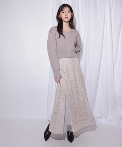 Rirandture(リランドチュール) |2WAYアンゴラニット×レーススカートセット