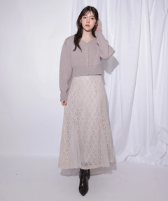 Rirandture(リランドチュール) |2WAYアンゴラニット×レーススカートセット