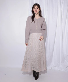 Rirandture(リランドチュール) |2WAYアンゴラニット×レーススカートセット