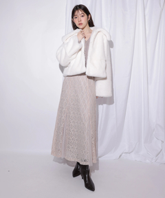 Rirandture(リランドチュール) |2WAYアンゴラニット×レーススカートセット