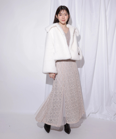 Rirandture(リランドチュール) |2WAYアンゴラニット×レーススカートセット