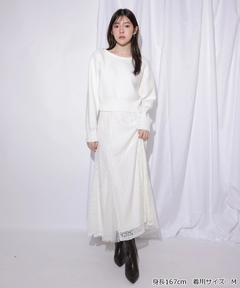 Rirandture(リランドチュール) |2WAYアンゴラニット×レーススカートセット