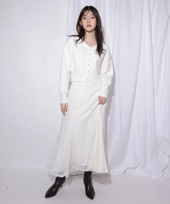 Rirandture(リランドチュール) |2WAYアンゴラニット×レーススカートセット