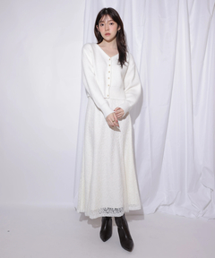 Rirandture(リランドチュール) |2WAYアンゴラニット×レーススカートセット