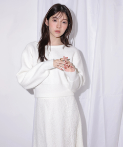 Rirandture(リランドチュール) |2WAYアンゴラニット×レーススカートセット