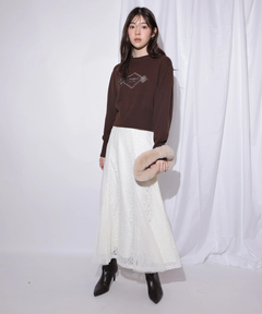 Rirandture(リランドチュール) |2WAYアンゴラニット×レーススカートセット