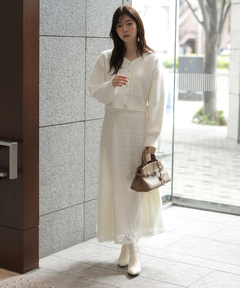 Rirandture(リランドチュール) |2WAYアンゴラニット×レーススカートセット