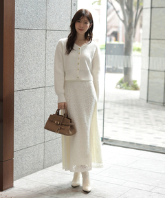 Rirandture(リランドチュール) |2WAYアンゴラニット×レーススカートセット