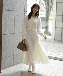 Rirandture(リランドチュール) |2WAYアンゴラニット×レーススカートセット