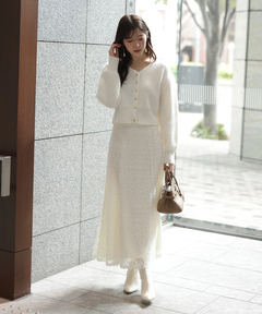 Rirandture(リランドチュール) |2WAYアンゴラニット×レーススカートセット