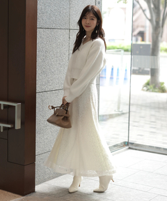 Rirandture(リランドチュール) |2WAYアンゴラニット×レーススカートセット