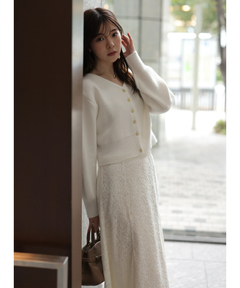 Rirandture(リランドチュール) |2WAYアンゴラニット×レーススカートセット