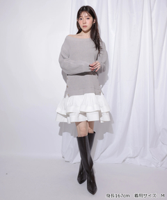 Rirandture(リランドチュール) |ティアードドッキングチュニックワンピース