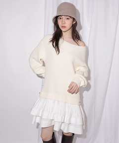 Rirandture(リランドチュール) |ティアードドッキングチュニックワンピース