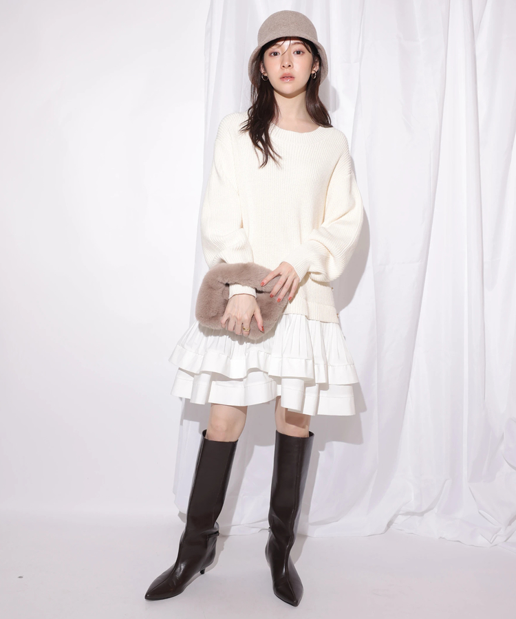 ティアードドッキングチュニックワンピース | ワンピース | Rirandture