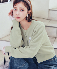 Rirandture(リランドチュール) |リボンテープ刺繍カーディガン