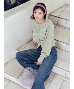 Rirandture(リランドチュール) |リボンテープ刺繍カーディガン