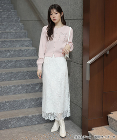 Rirandture(リランドチュール) |リボンテープ刺繍カーディガン