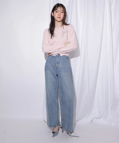 Rirandture(リランドチュール) |リボンテープ刺繍カーディガン