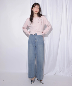 Rirandture(リランドチュール) |リボンテープ刺繍カーディガン